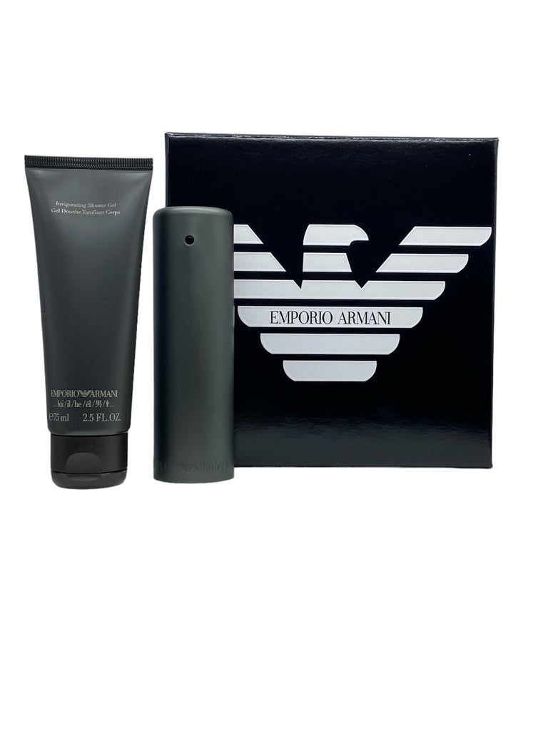Emporio Armani He Herrenduft Geschenkset für Männer mit einem Eau de Toilette und ein luxuriöses Duschgel