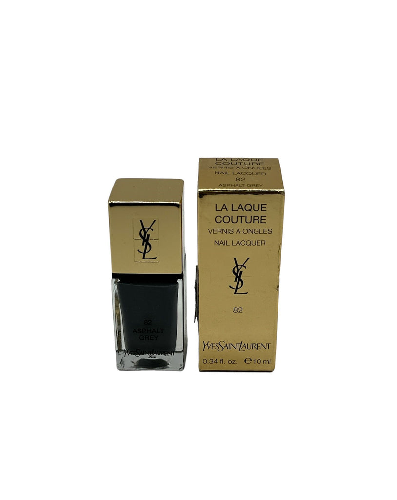 Yves Saint Laurent La Laque Couture Nail Lacquer 82 Asphalt Grey