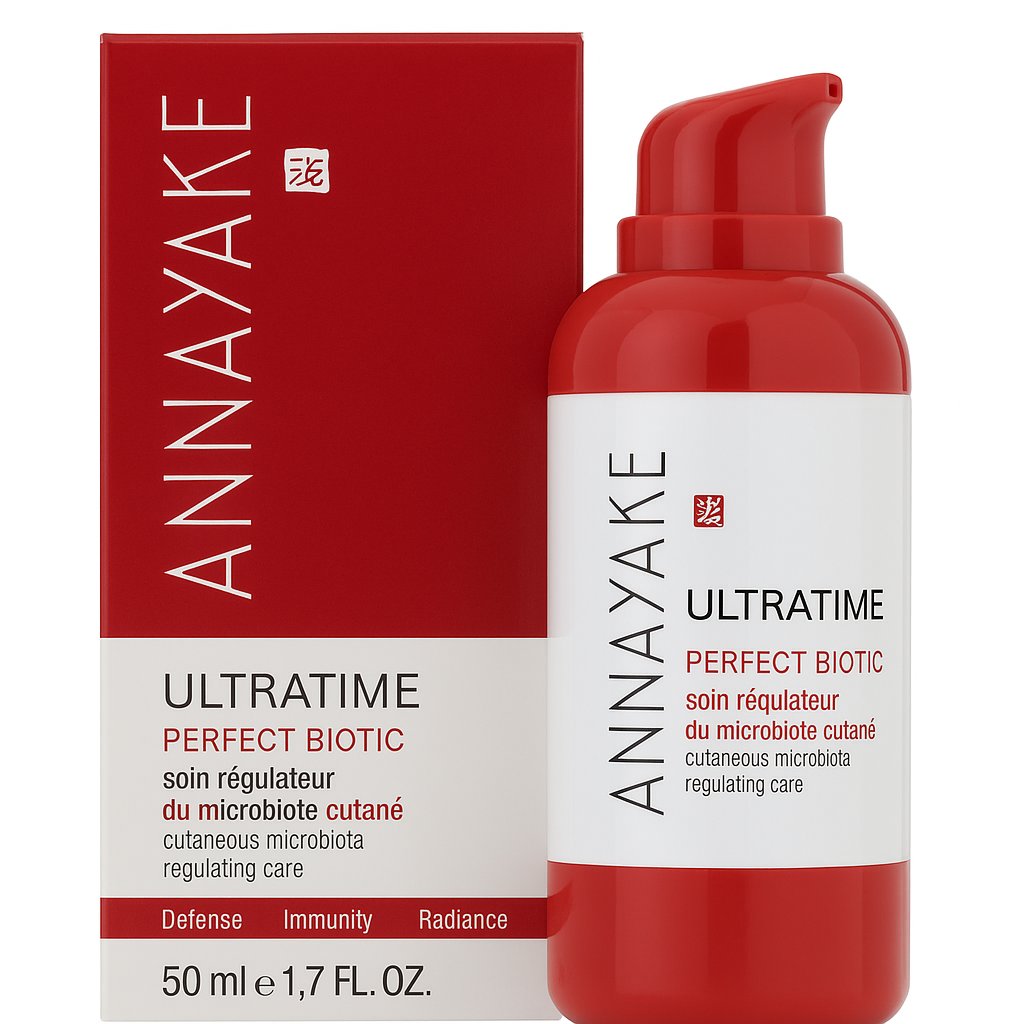 Annayake Ultratime Perfect Biotic Gesichtscreme – Anti-Aging Pflege für reife Haut in eleganter Verpackung