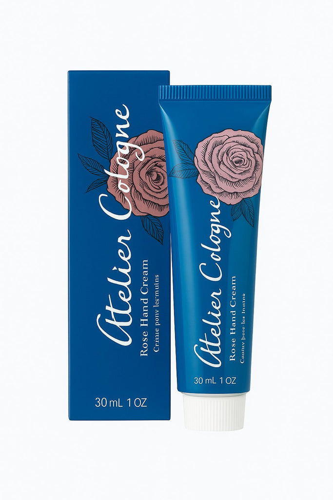 Atelier Handcreme Rose 30 ml – feuchtigkeitsspendende Handpflege mit zartem Rosenduft in edler Verpackung