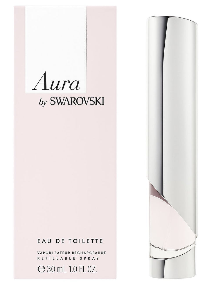 Aura by Swarovski Eau de Toilette 30 ml – eleganter Damenduft mit edlem Flakon in Rosé und Silber