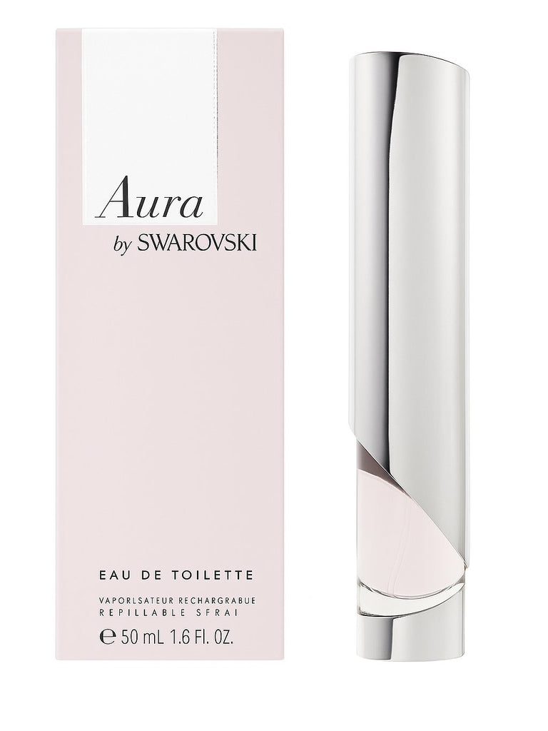 Aura by Swarovski Eau de Toilette 50 ml – eleganter Damenduft mit edlem Flakon in Rosé und Silber
