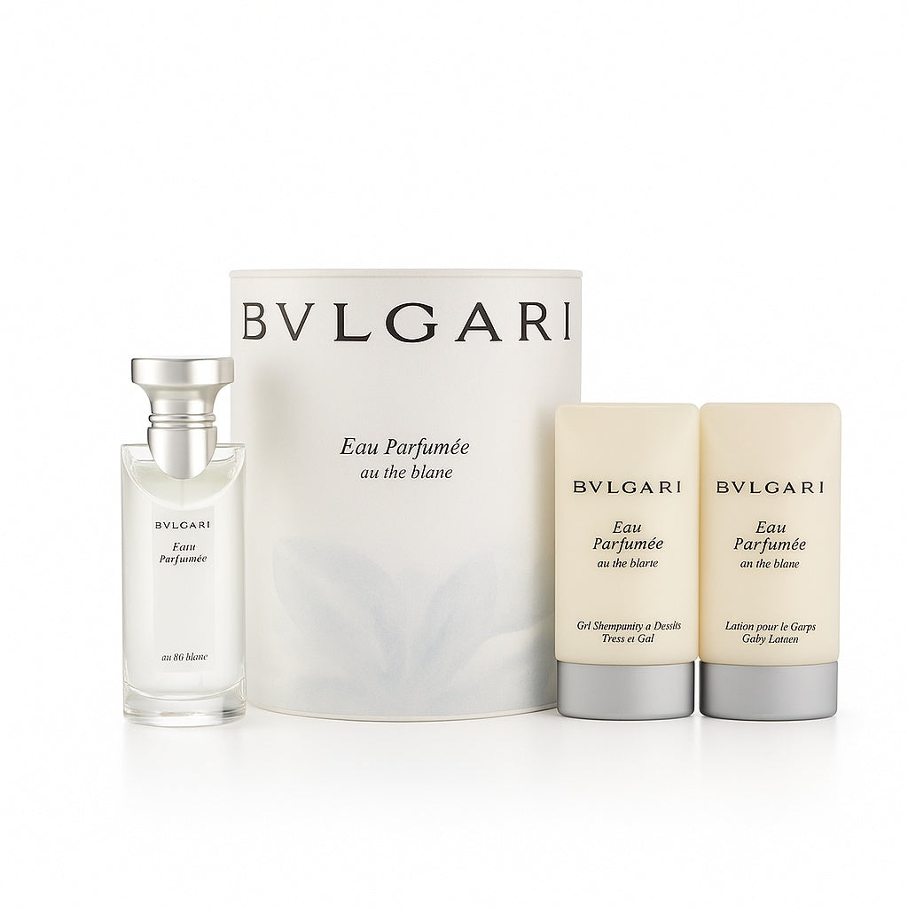 BVLGARI Eau Parfumée au thé blanc Parfum Set mit Duschgel und Bodylotion für Damen und Herren