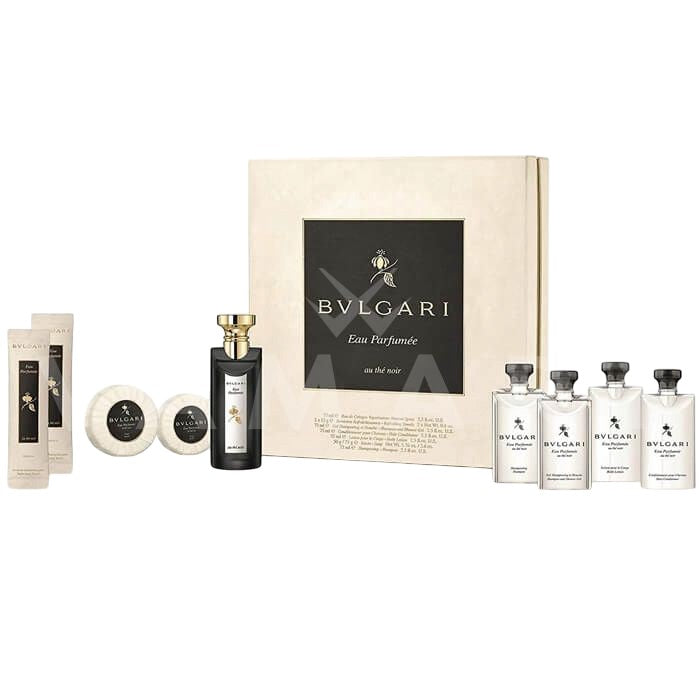 Bvlgari Eau Parfumée au Thé Noir Set mit Eau de Cologne und Pflegeprodukten – luxuriöses Duft- und Pflegeset für Damen und Herren