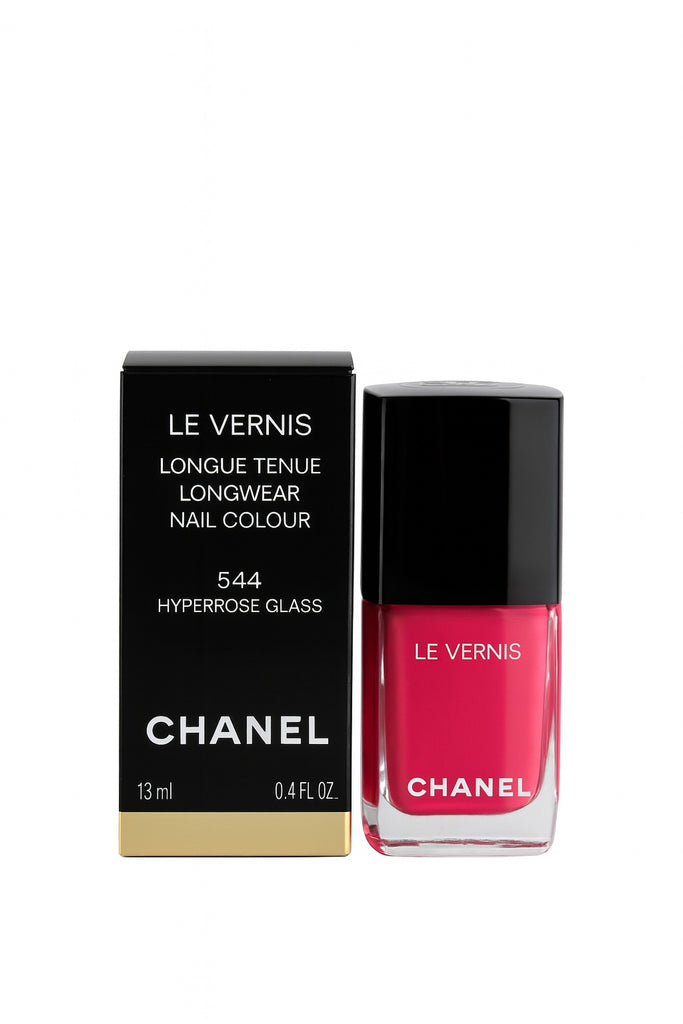 Chanel Le Vernis Nagellack 544 Hyperrose Glass – glänzender Langzeitnagellack in leuchtendem Rosa-Pink für elegante Nägel