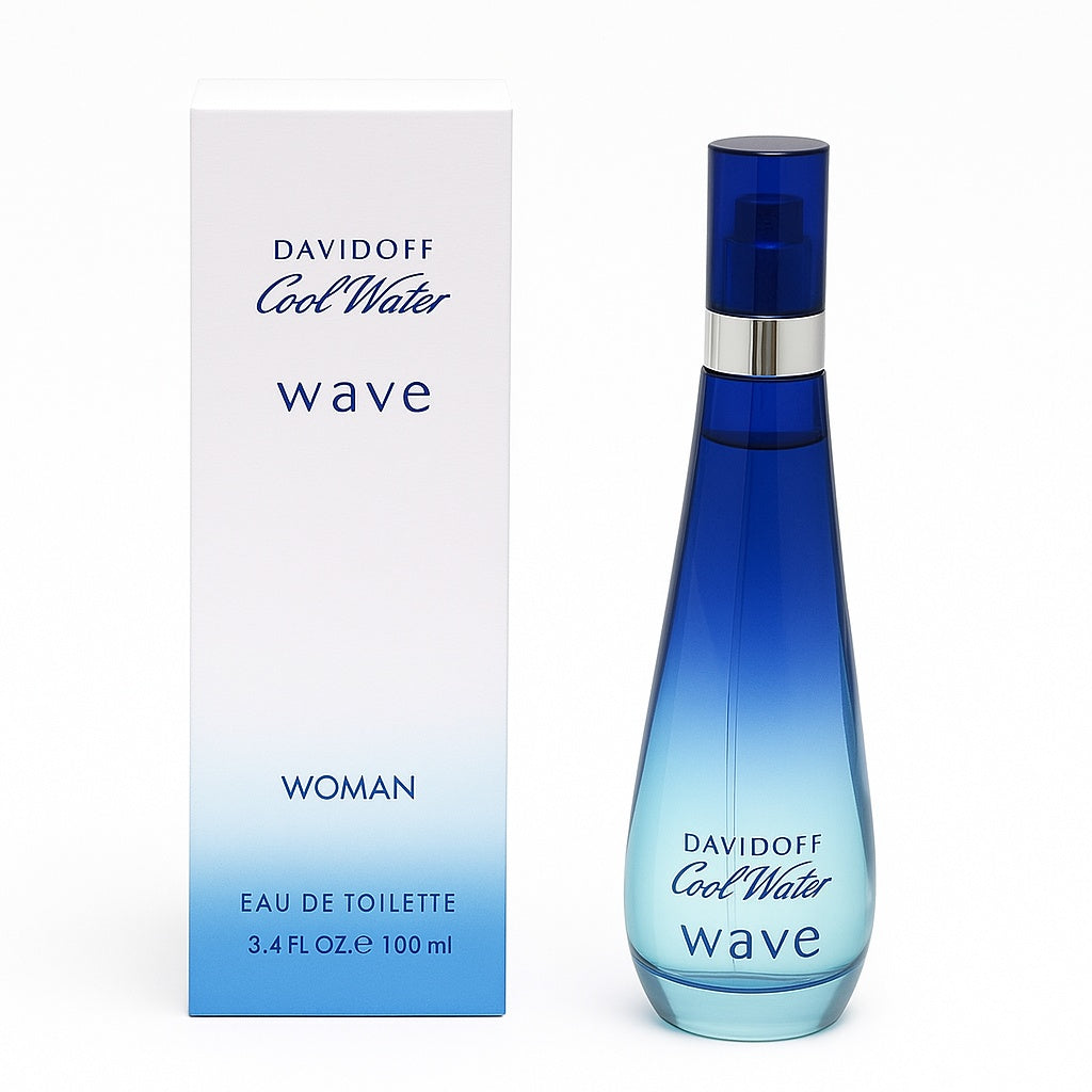 Davidoff Cool Water Wave Woman Eau de Toilette 100ml – frischer, aquatischer Damenduft im türkisfarbenen Flakon