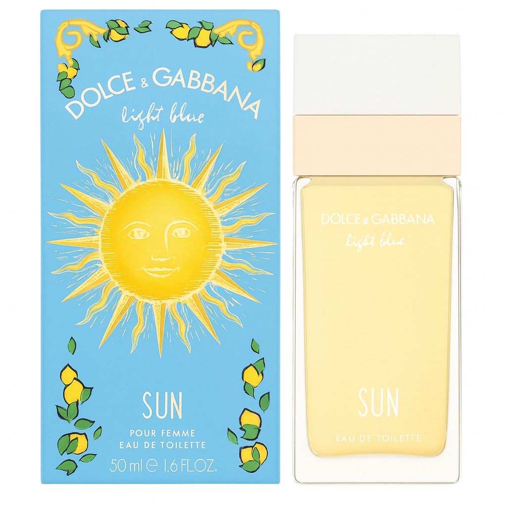 Dolce & Gabbana Light Blue Sun Eau de Toilette für Damen 50ml – Sommerduft mit Zitrusnoten