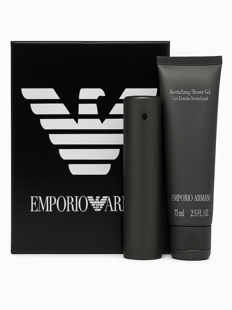 Emporio Armani Herren Duftset mit Eau de Toilette und Duschgel – elegant präsentiert mit original Verpackung, ideal als Geschenk