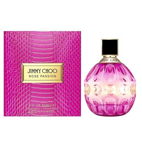 JIMMY CHOO Rose Passion Eau de Parfum für Damen – 100 ml, sinnlich-floraler Duft mit Kokosnuss, Orchidee und Vanille.