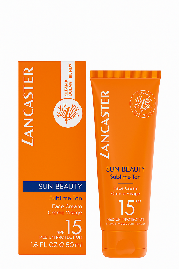 Lancaster Sun Beauty Gesichtspflege SPF 15 – Sonnencreme für das Gesicht, 50 ml