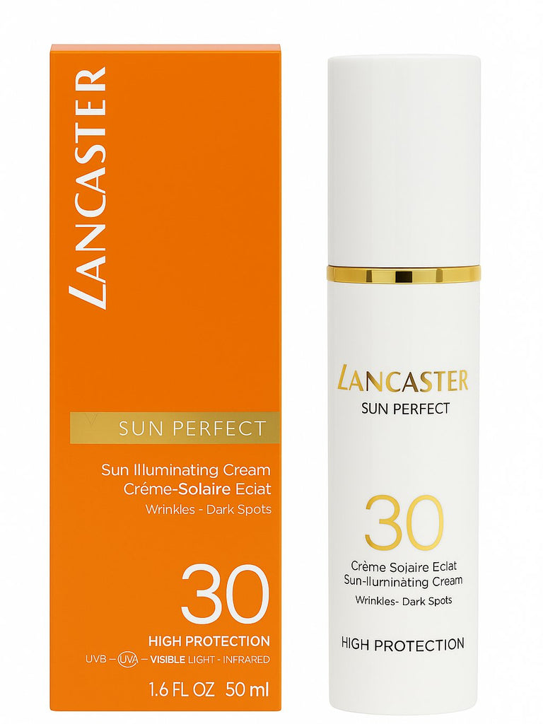 Lancaster Sun Perfect SPF 30 Illuminating Cream – getönte Sonnencreme für Gesicht mit Anti-Aging Schutz gegen Falten und Pigmentflecken