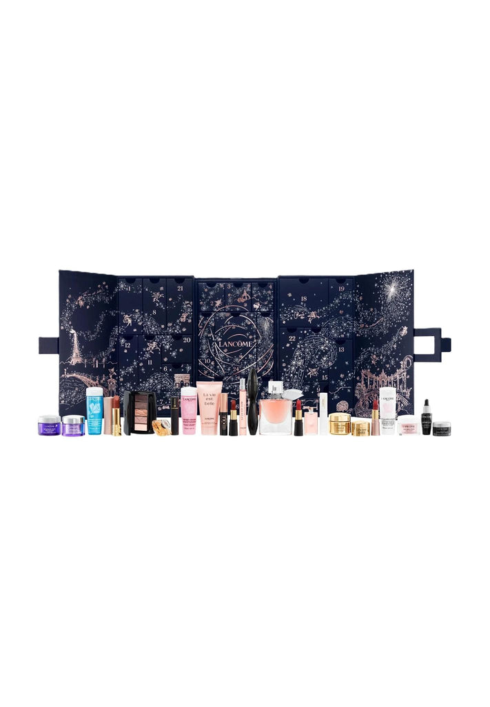 Lancôme Luxus Adventskalender mit 24 Beauty-Produkten aus Parfum, Hautpflege und Make-up – Inhalt