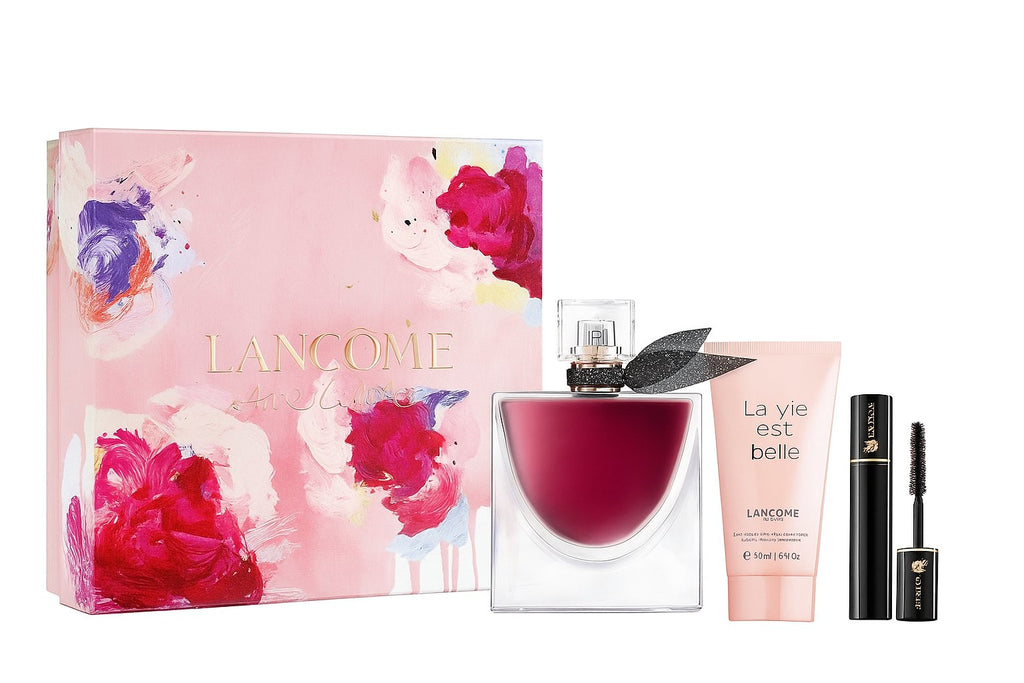 LANCÔME La Vie Est Belle L’Élixir Eau de Parfum Set – 50 ml Duft, Body Lotion 50 ml und Hypnôse Mascara für Damen.