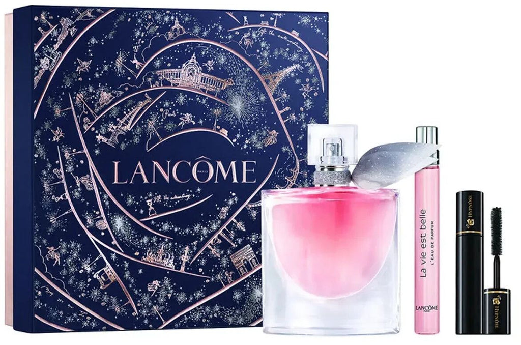 LANCÔME La Vie Est Belle Eau de Parfum Set für Damen – 50 ml Duft, Miniatur 10 ml und Hypnôse Mascara im Geschenkset.