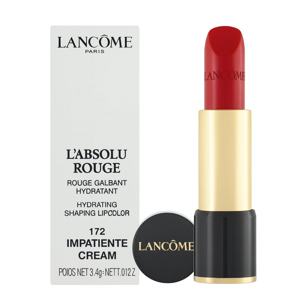 Lancôme L’Absolu Rouge Lipstick 172 Impatiente Cream – cremiger Lippenstift in elegantem Rotton mit pflegender Formel und satiniertem Finish