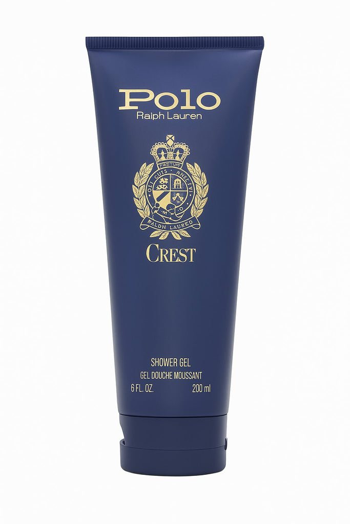 RALPH LAUREN Polo Crest Shower Gel – luxuriöses Duschgel für Herren, 200 ml, holzig-würziger Duft für gepflegte Frische.