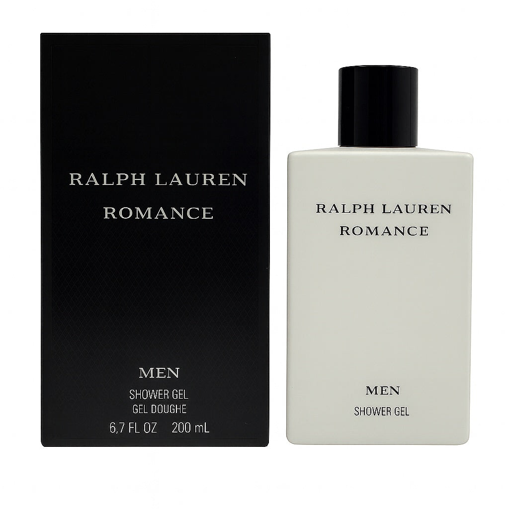 RALPH LAUREN Romance Men Shower Gel – erfrischendes, aromatisch-holziges Duschgel im 200-ml-Tube.