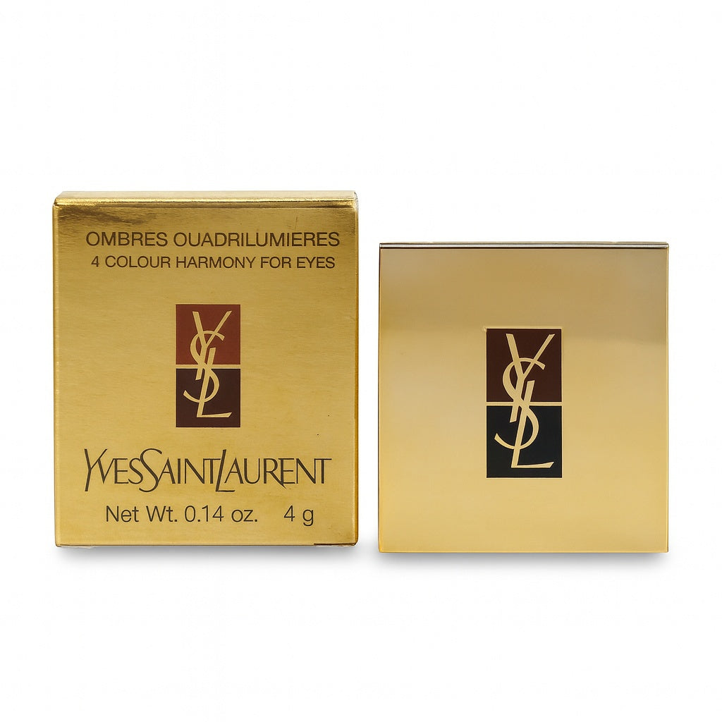 YSL Ombres Quadrilumières Eyeshadow Palette – 4-farbige Lidschattenpalette mit mattem und schimmerndem Finish für elegante Augen-Make-ups