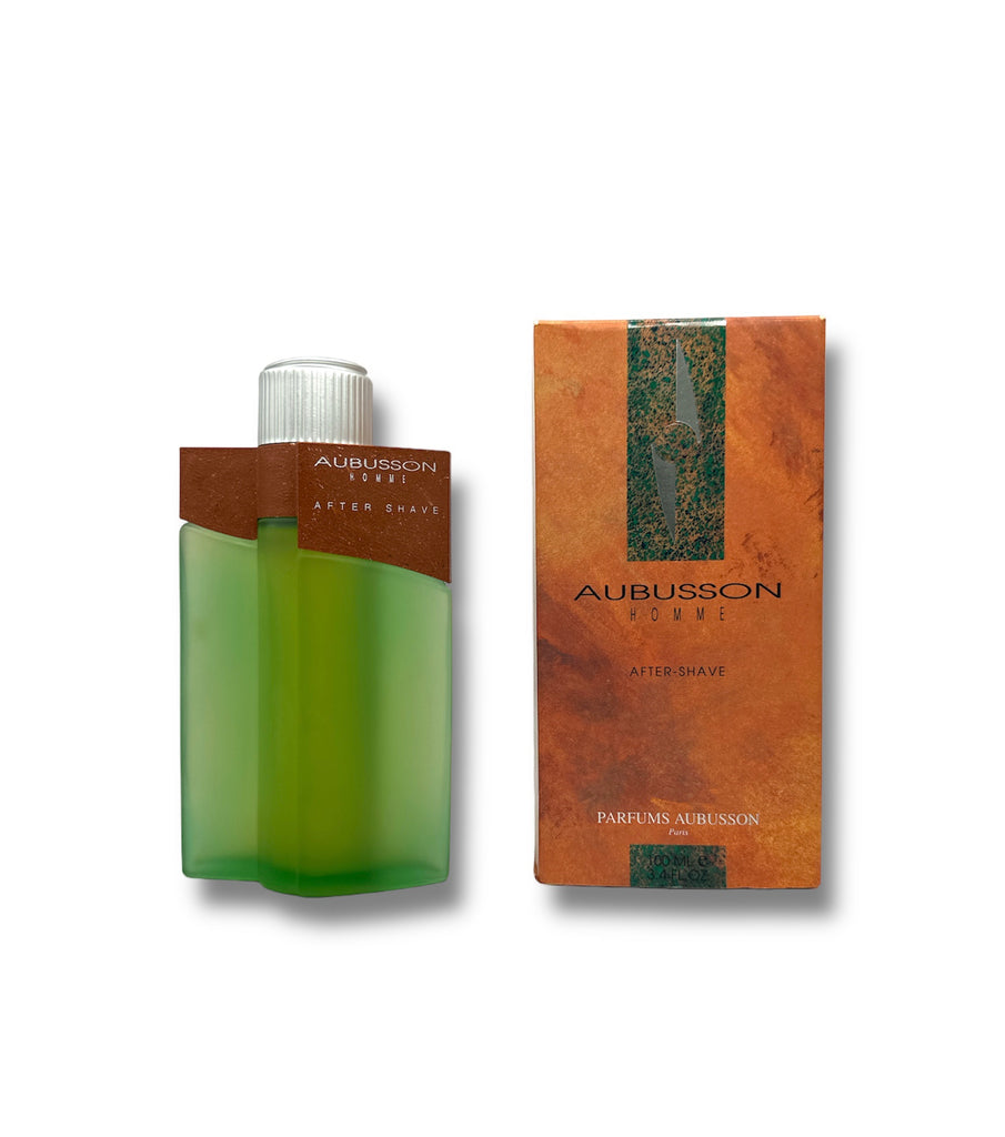 Flakon von Aubusson Homme After Shave Splash, klassisches Design in Blau und Silber. Erfrischendes After Shave mit maskulinem Duft und beruhigender Wirkung für die Männerhaut nach der Rasur.